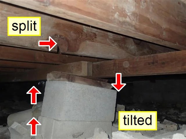 Damaged Foundation Piers
