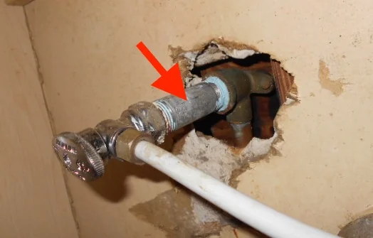 galvanized supply pipes
