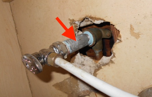 galvanized supply pipes