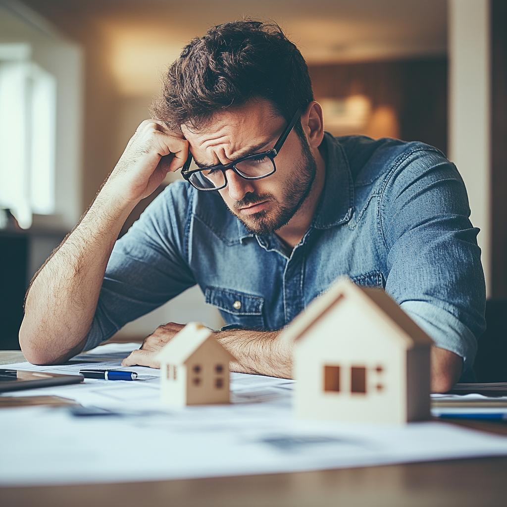 A home inspector evaluating a property during rising mortgage rates